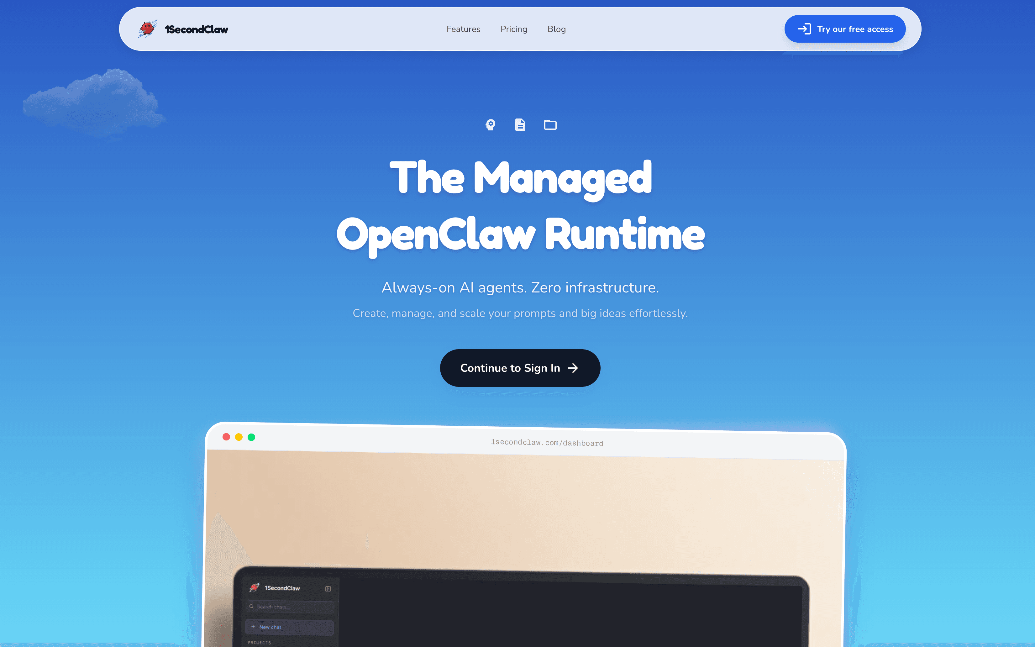 1secondclaw: The Managed OpenClaw Runtime for Effortless Openclaw Setup